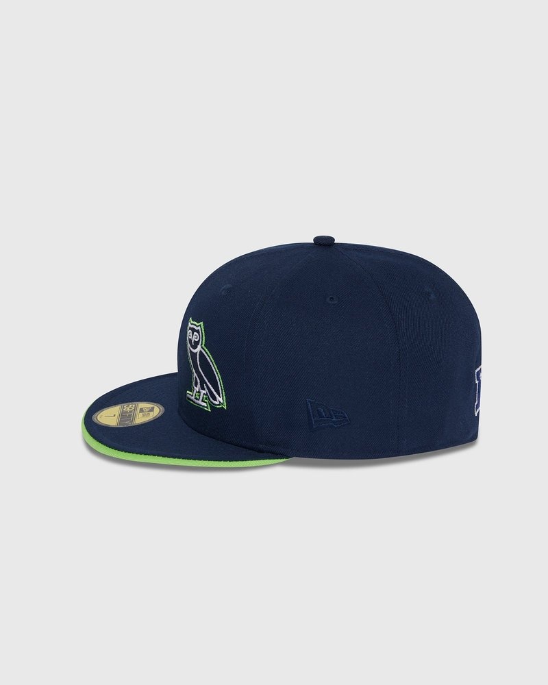 Blue OVO NFL Seattle Seahawks New Era 59Fifty Fitted Cap Headwear | HE64-X7GQ