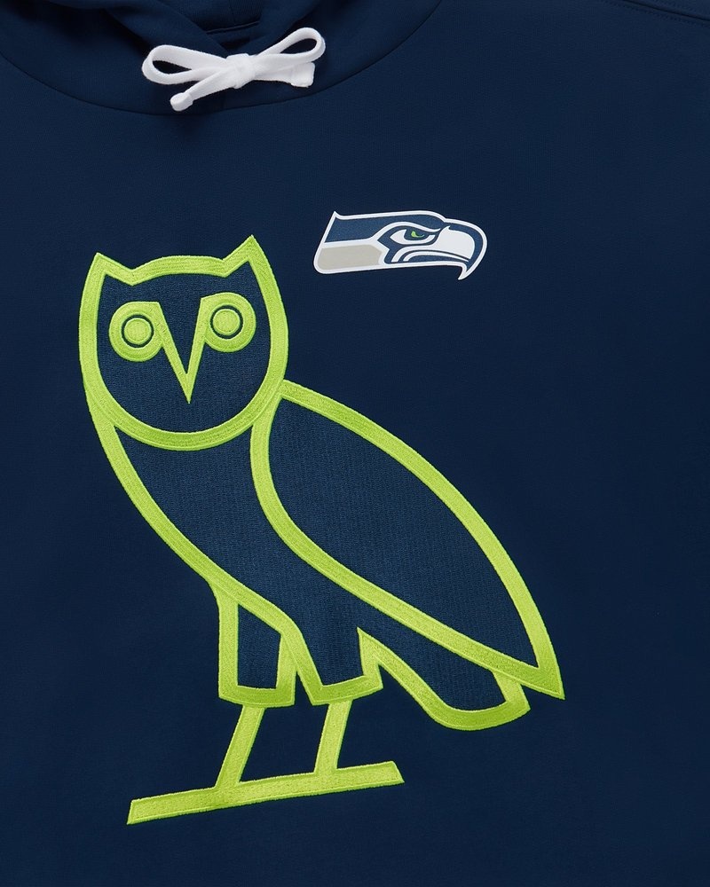 Blue OVO NFL Seattle Seahawks OG Hoodie Sweaters | OT38-F3NR