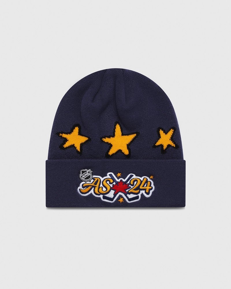 Blue OVO NHL All Star Beanie Headwear | ZK71-Y7BN