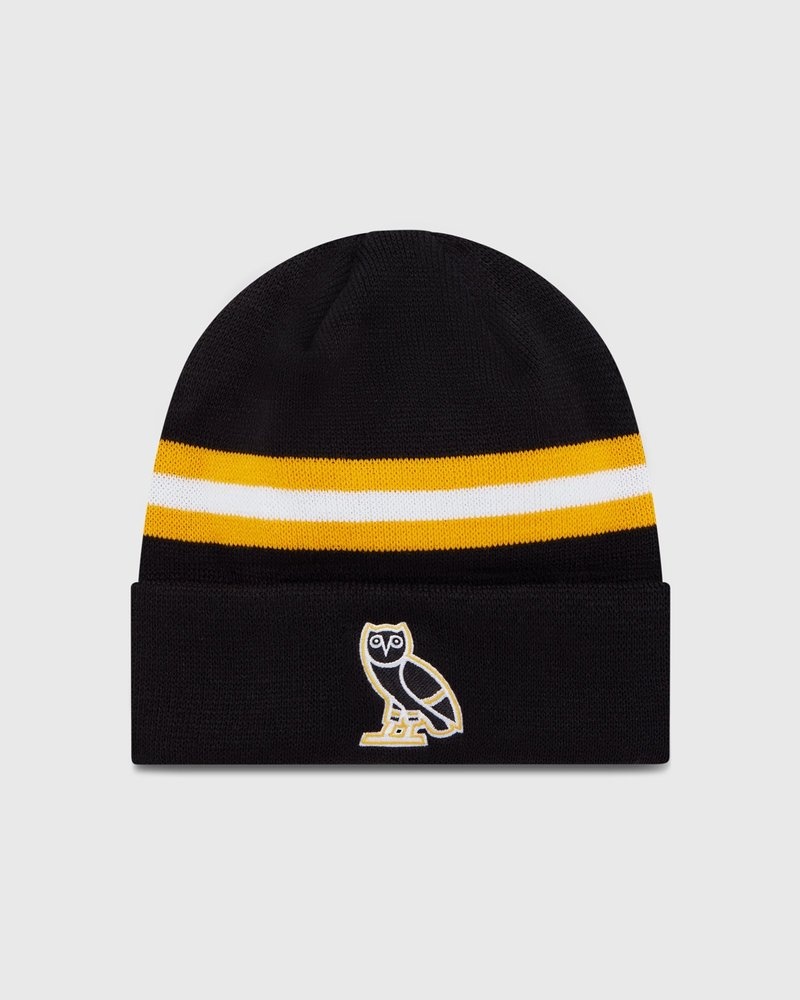 Boston Black OVO Boston Bruins Beanie Headwear | WK02-T6GJ