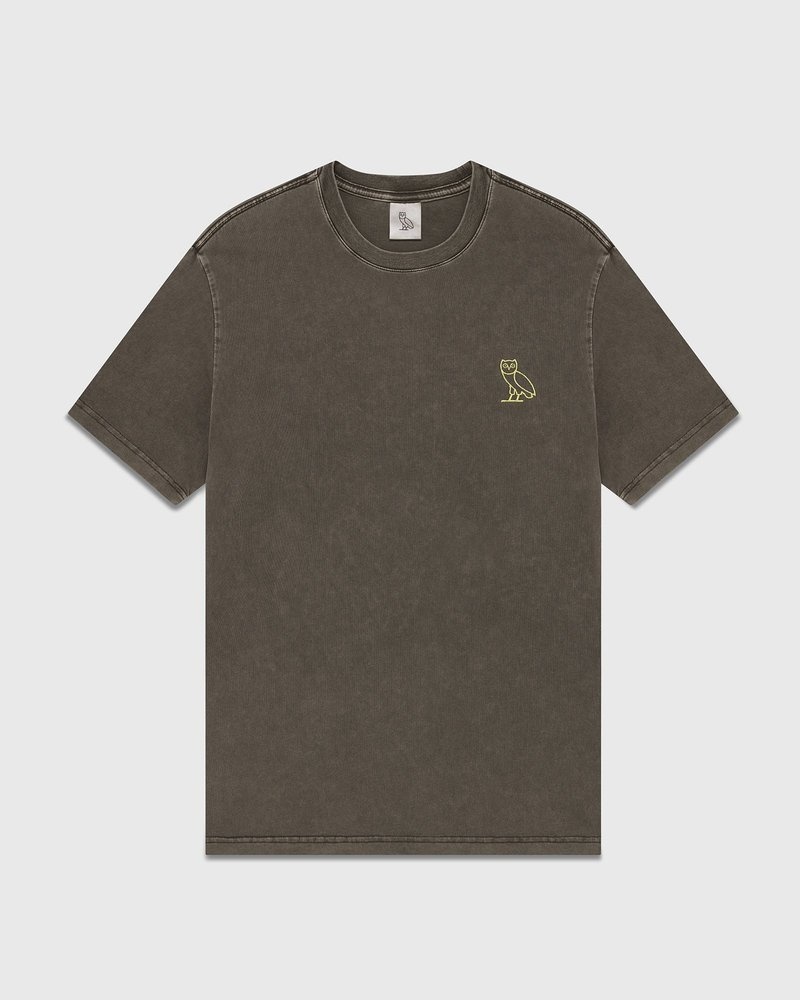 Brown OVO Muskoka Garment Dyed T-Shirt T-Shirts | GC80-F2GC