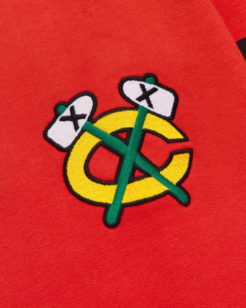 Chicago Red OVO Chicago Blackhawks Hoodie Sweaters | ZN27-X9EY