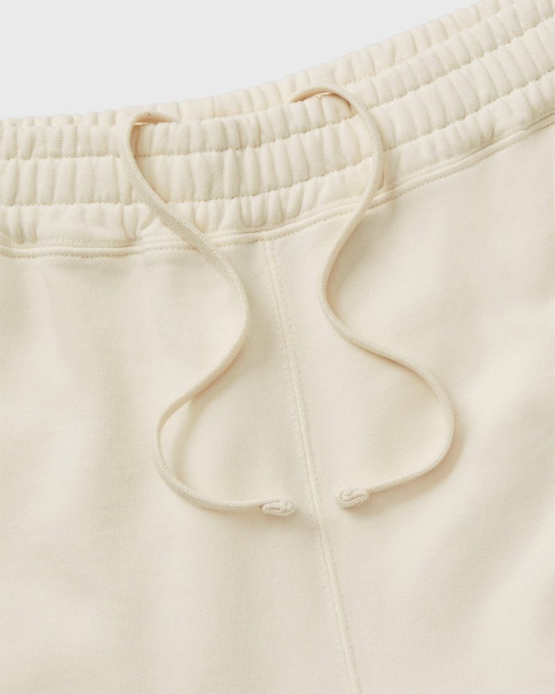 Cream OVO French Terry Open Hem Sweatpant Bottoms | KU17-W3ZK