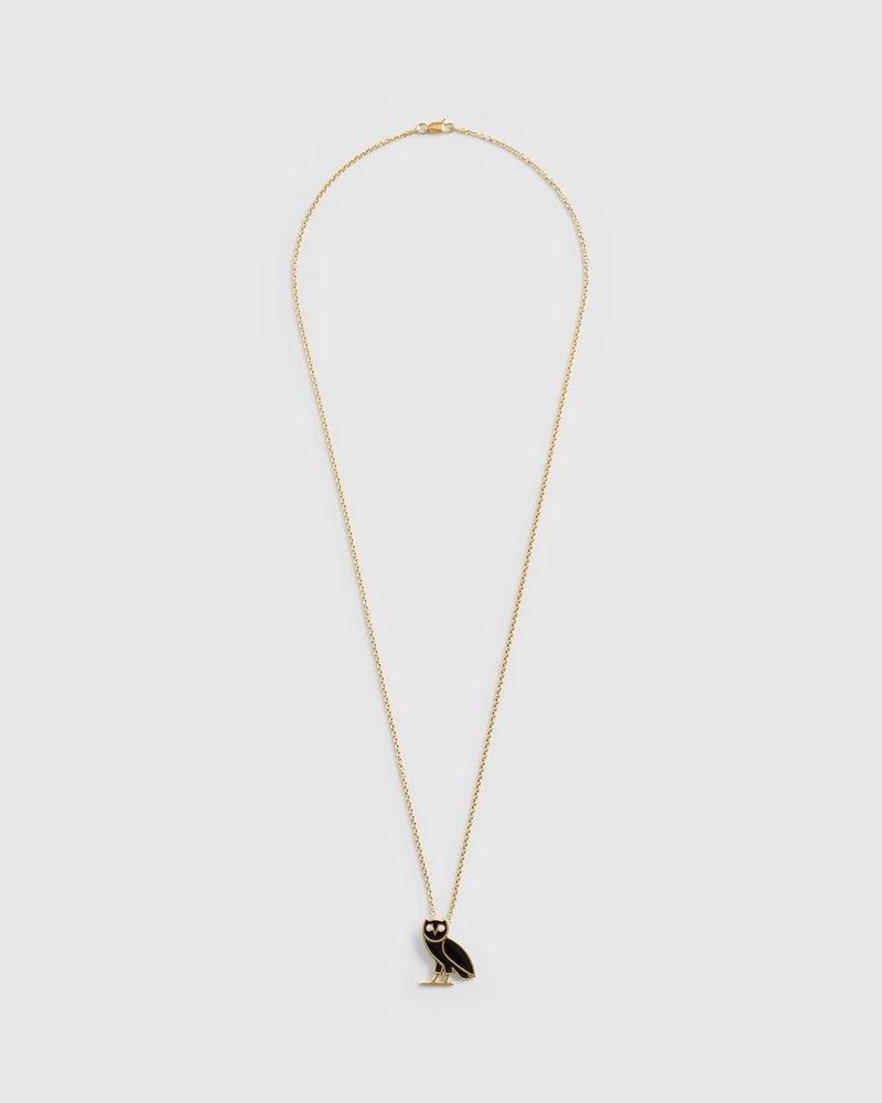 Gold OVO Jacob & Co. OG Emblem Necklace Accessories | VJ86-G6BT