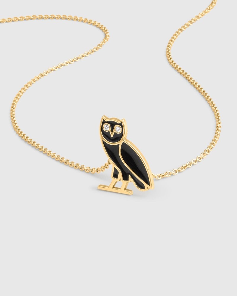 Gold OVO Jacob & Co. OG Emblem Necklace Accessories | VJ86-G6BT