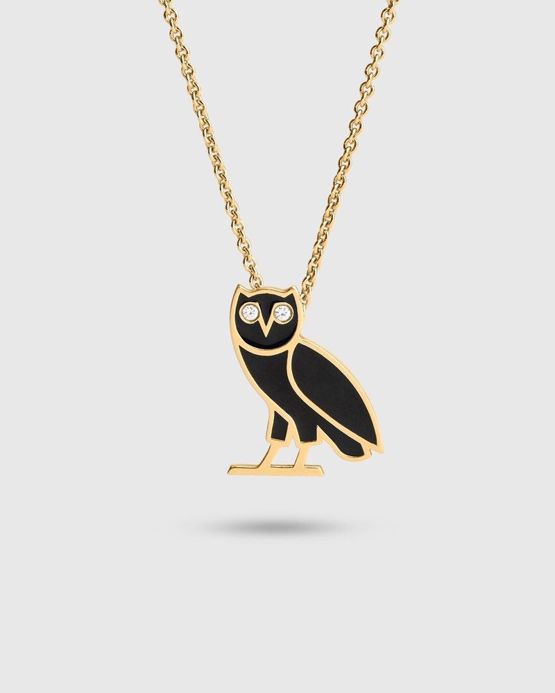 Gold OVO Jacob & Co. OG Emblem Necklace Accessories | VJ86-G6BT