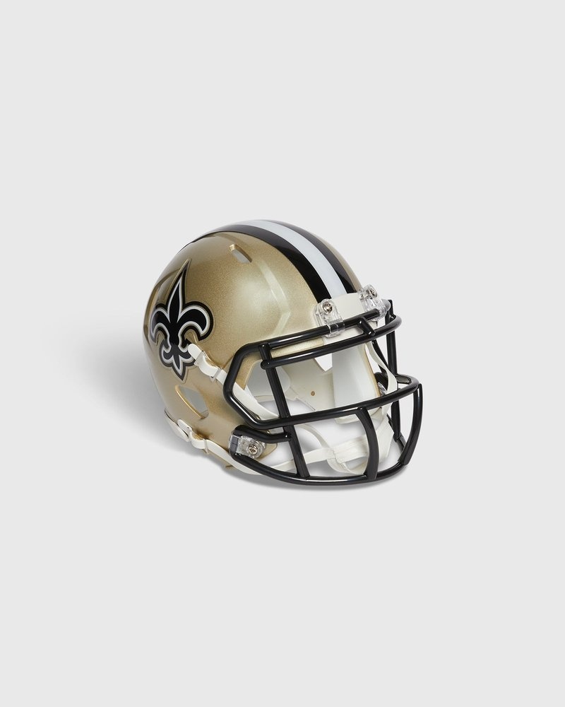 Gold OVO NFL New Orleans Saints Riddell Mini Helmet Accessories | WX02-X6EL