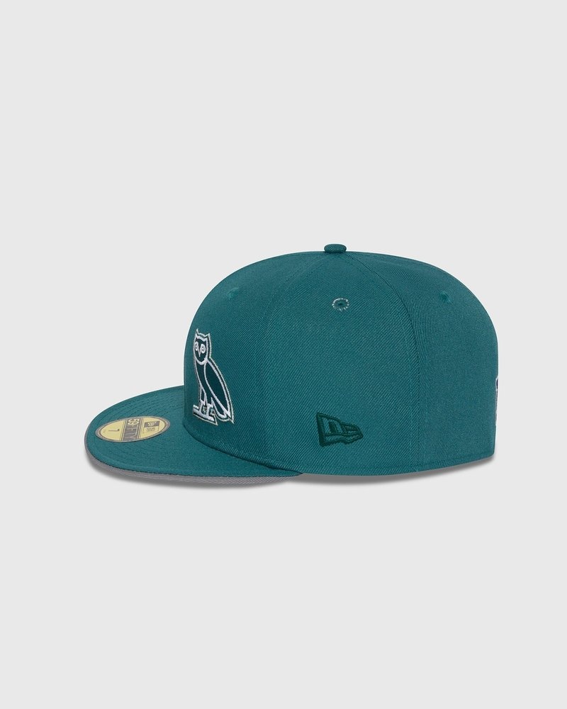 Green OVO NFL Philadelphia Eagles New Era 59Fifty Fitted Cap Headwear | KW42-D8IY