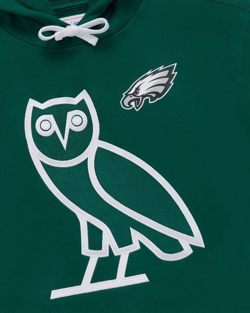 Green OVO NFL Philadelphia Eagles OG Hoodie Sweaters | KC76-Q2BH