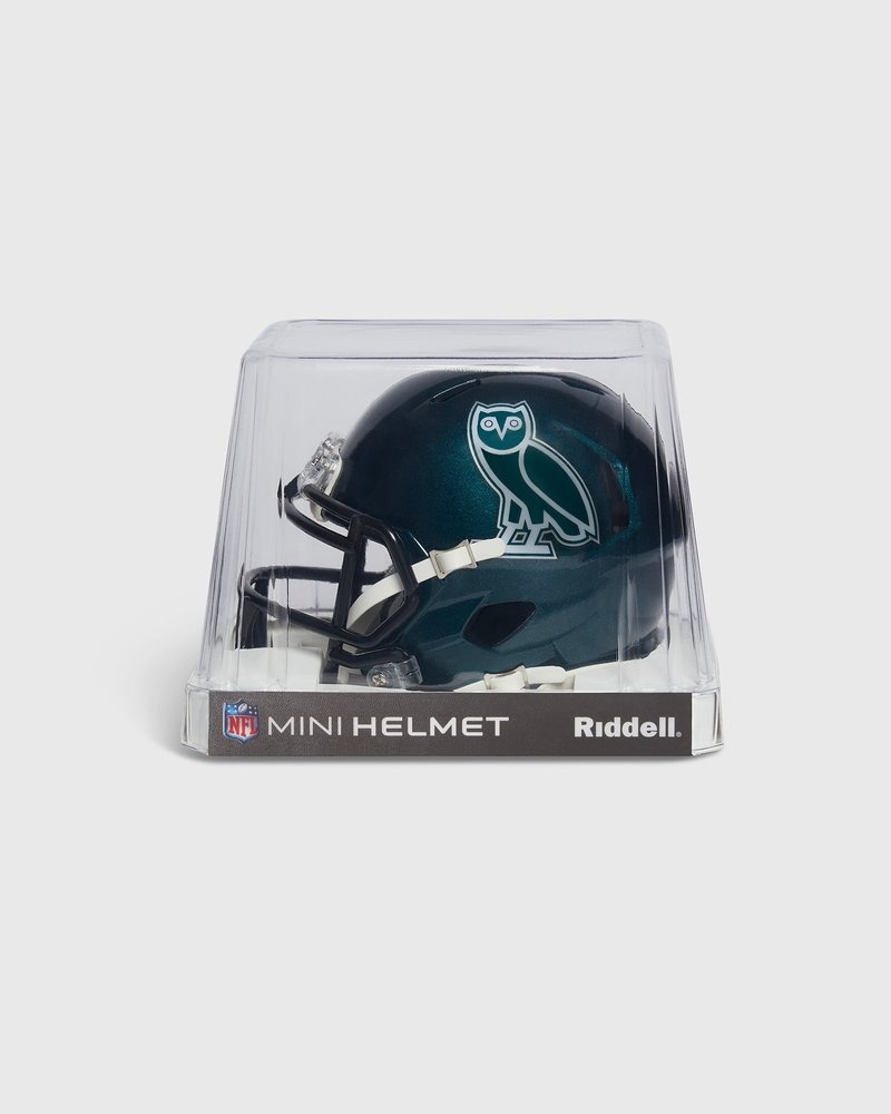 Green OVO NFL Philadelphia Eagles Riddell Mini Helmet Accessories | RZ79-L7LV