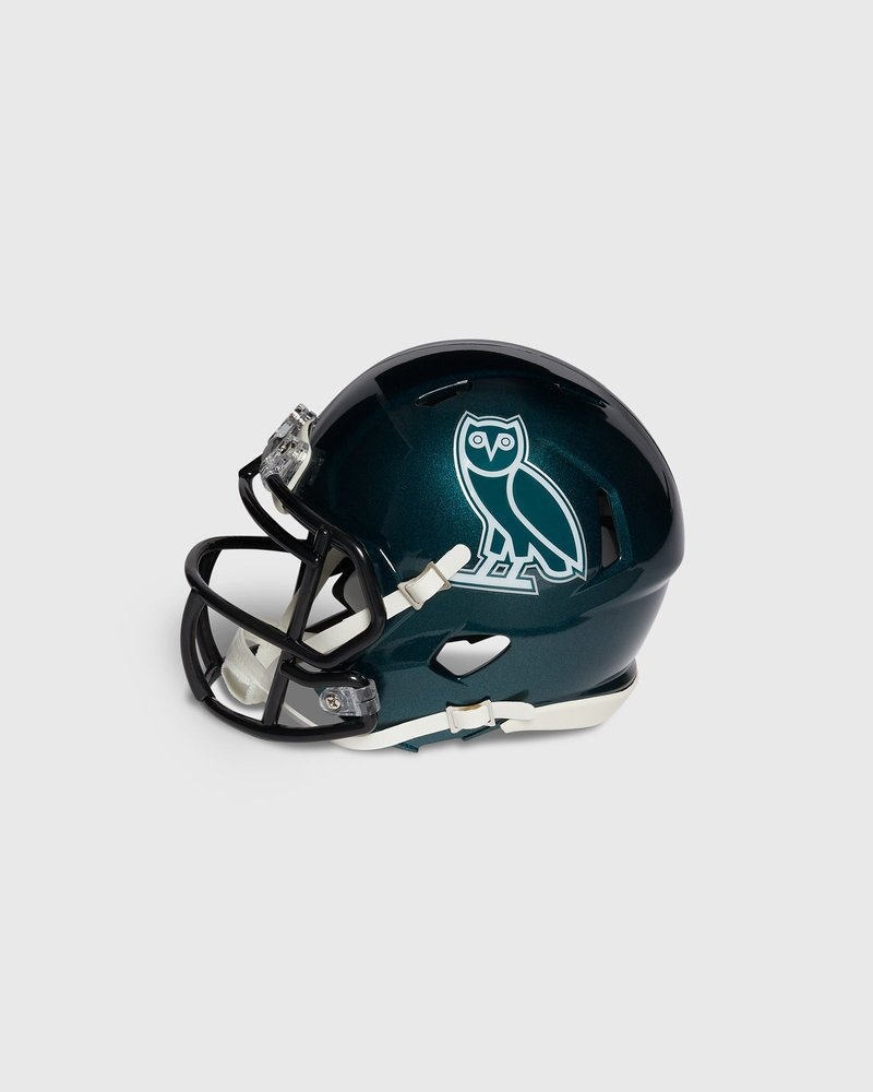 Green OVO NFL Philadelphia Eagles Riddell Mini Helmet Accessories | RZ79-L7LV