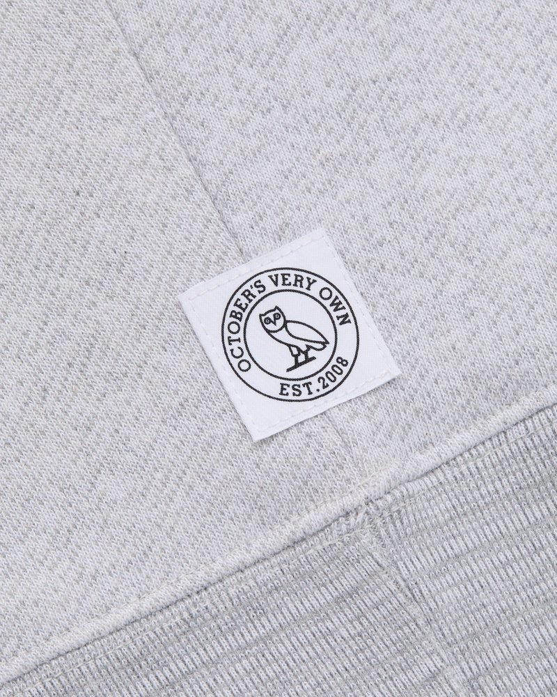 Grey OVO Speckle Fleece Crewneck Sweaters | NR68-M8PW