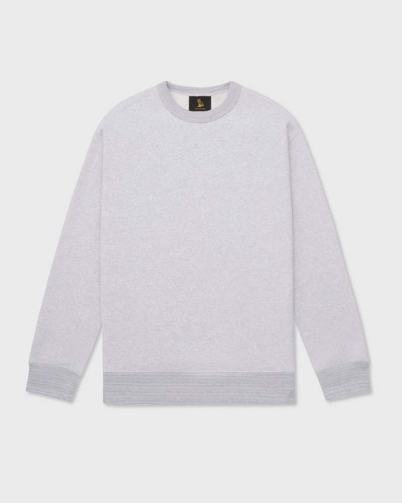 Grey OVO Speckle Fleece Crewneck Sweaters | NR68-M8PW