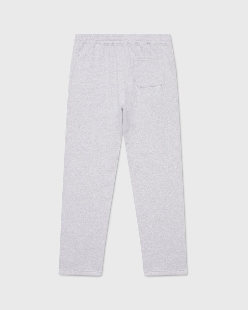 Grey OVO Speckle Fleece Open Hem Sweatpant Bottoms | VH39-K5NI