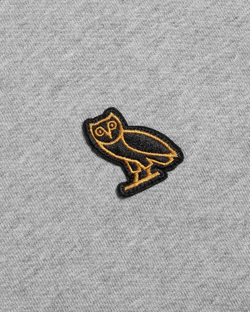 Heather Grey OVO Classic Full-Zip Track Jacket Sweaters | PO63-T6QX