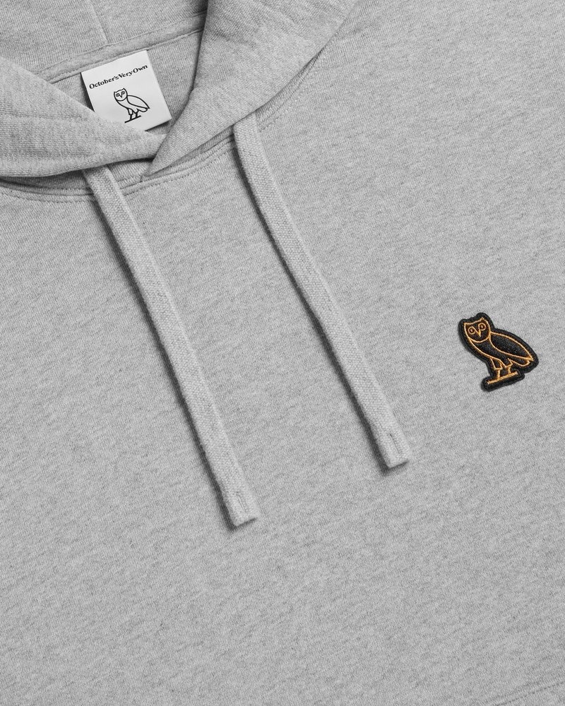 Heather Grey OVO Classic Hoodie Sweaters | GN35-U6BT