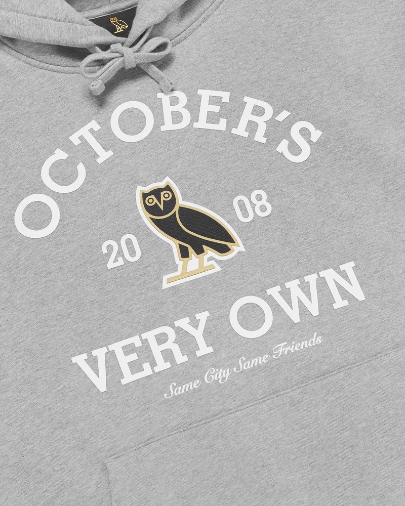 Heather Grey OVO Collegiate Hoodie Sweaters | WA70-O2RT