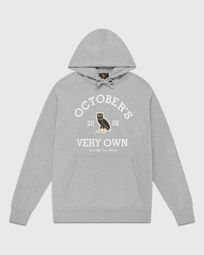 Heather Grey OVO Collegiate Hoodie Sweaters | WA70-O2RT