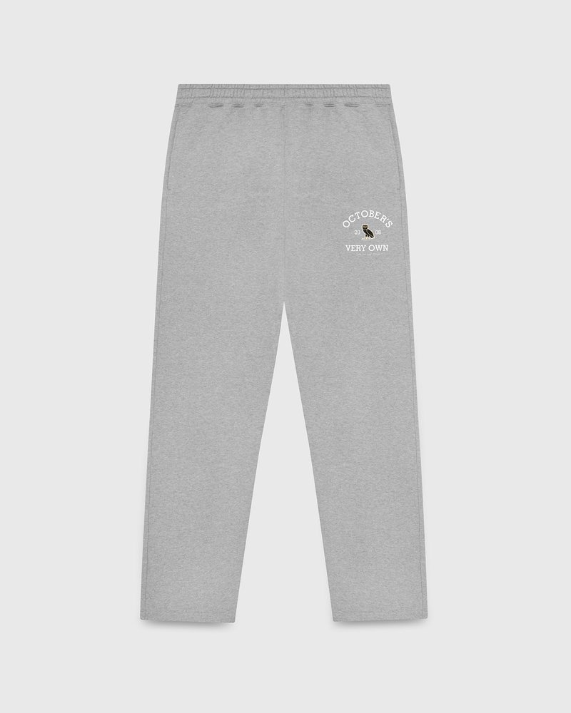 Heather Grey OVO Collegiate Open Hem Sweatpant Bottoms | CS00-F0FE