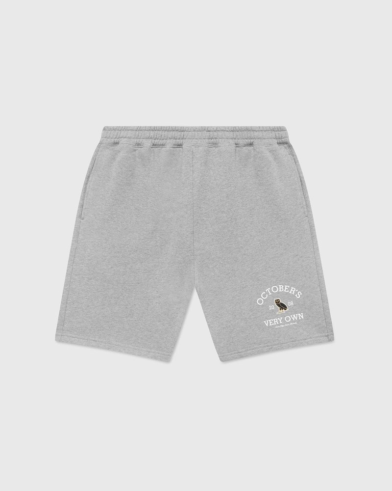 Heather Grey OVO Collegiate Sweatshort Bottoms | MV77-P1DN