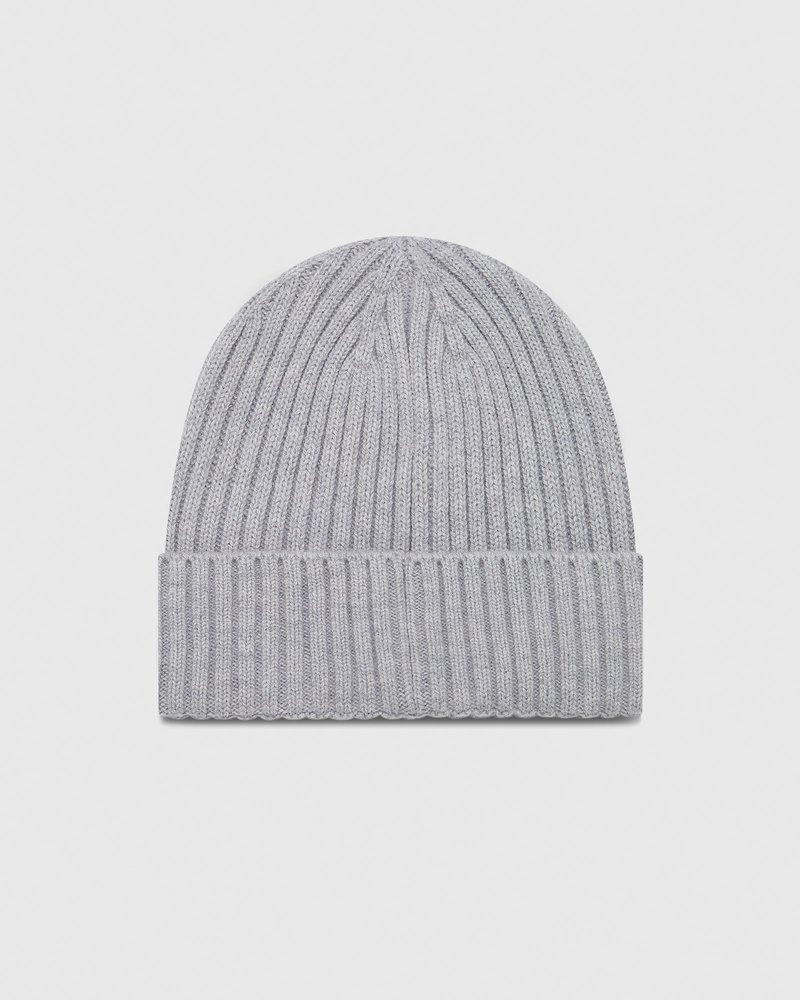 Heather Grey OVO Knit Beanie Headwear | BH53-K7IL