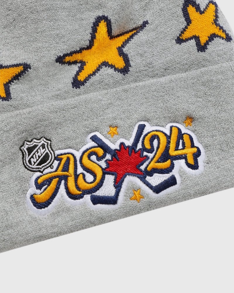 Heather Grey OVO NHL All Star Beanie Headwear | IV23-P3QL