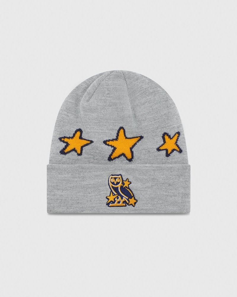 Heather Grey OVO NHL All Star Beanie Headwear | IV23-P3QL