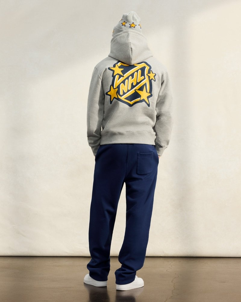 Heather Grey OVO NHL All Star Hoodie Sweaters | CL56-Z2PA