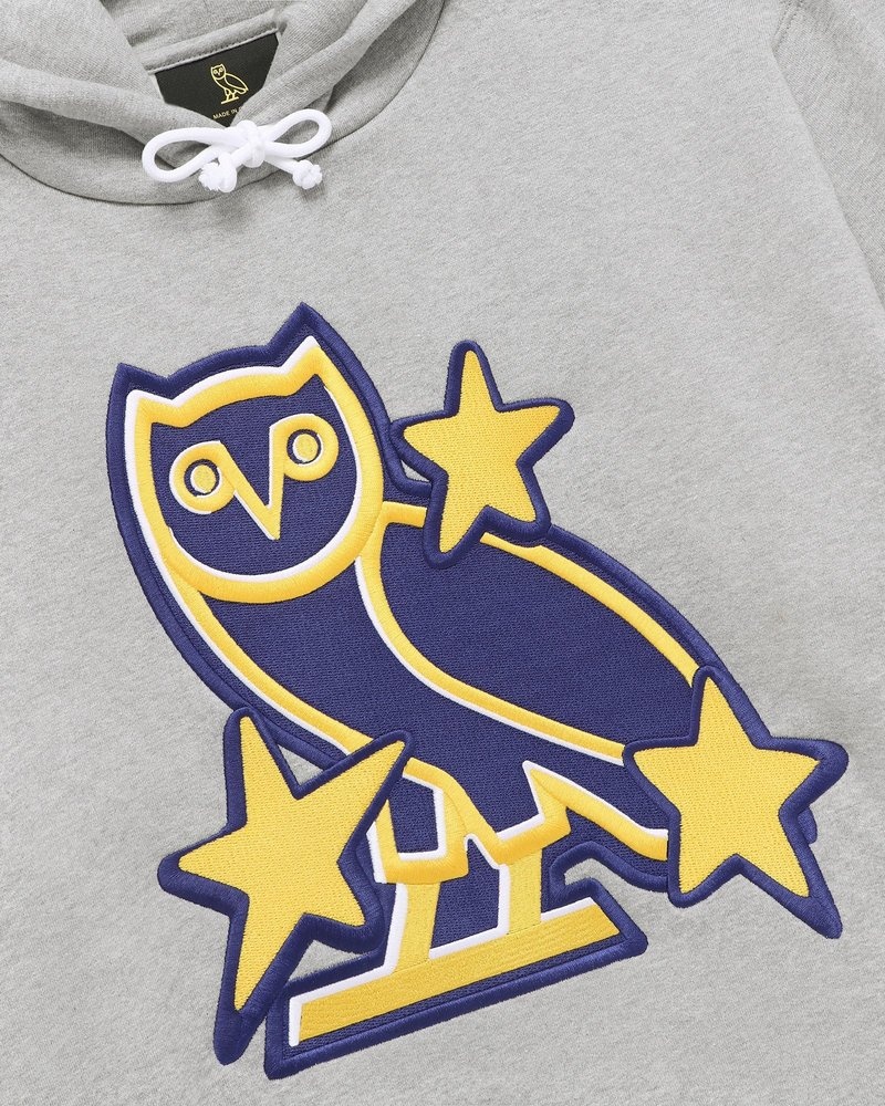 Heather Grey OVO NHL All Star Hoodie Sweaters | CL56-Z2PA