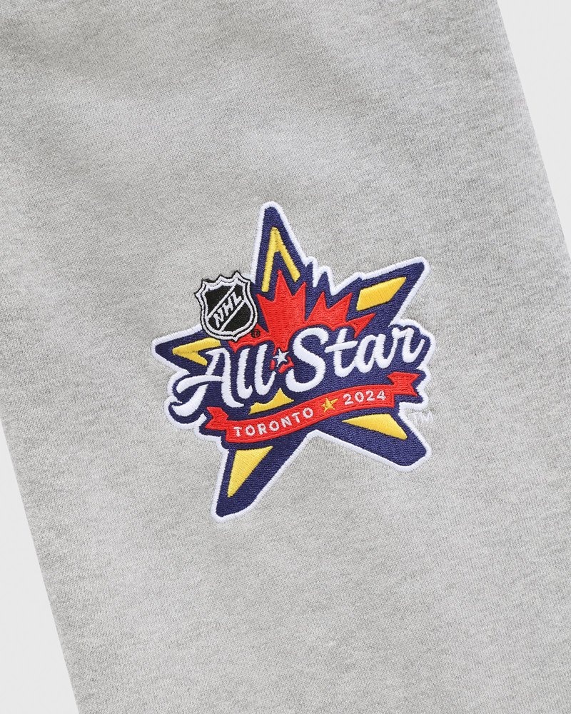 Heather Grey OVO NHL All Star Hoodie Sweaters | CL56-Z2PA