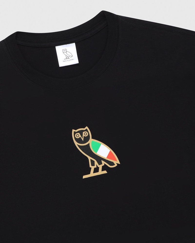 Italy Black OVO International Mini OG T-Shirt T-Shirts | EJ06-S5FN