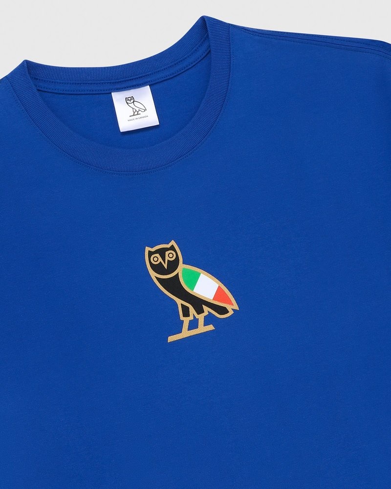 Italy Blue OVO International Mini OG T-Shirt T-Shirts | YD37-H3KU