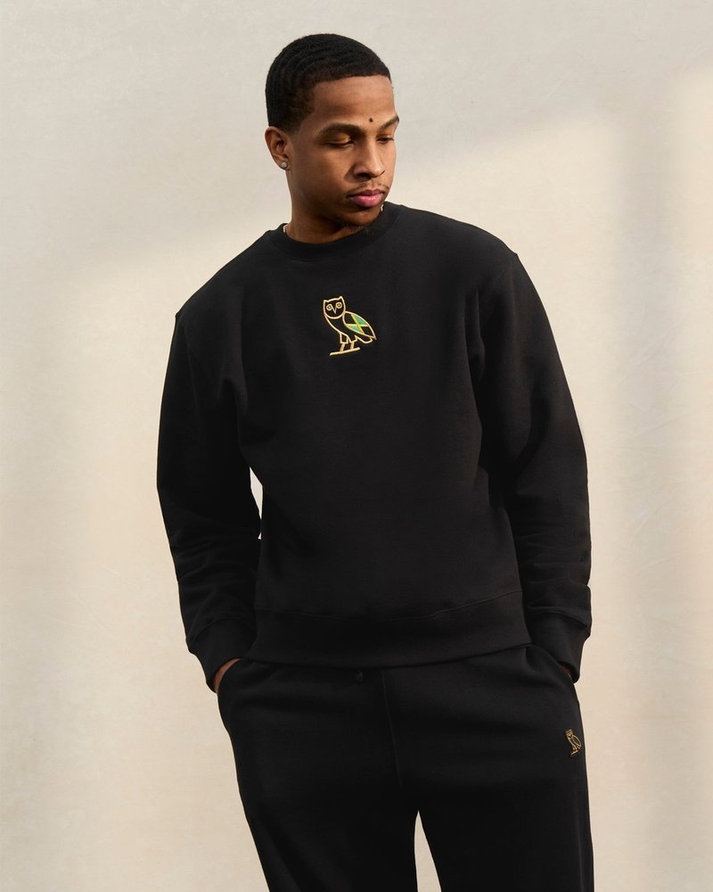 Jamaica OVO International Mini OG Crewneck Sweaters | XF37-M4YM