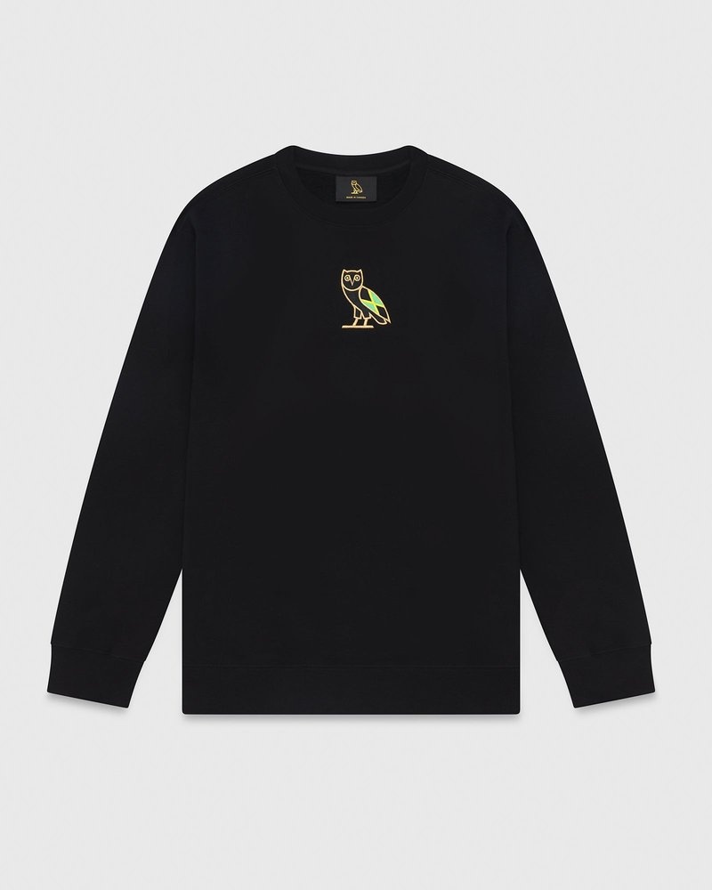 Jamaica OVO International Mini OG Crewneck Sweaters | XF37-M4YM