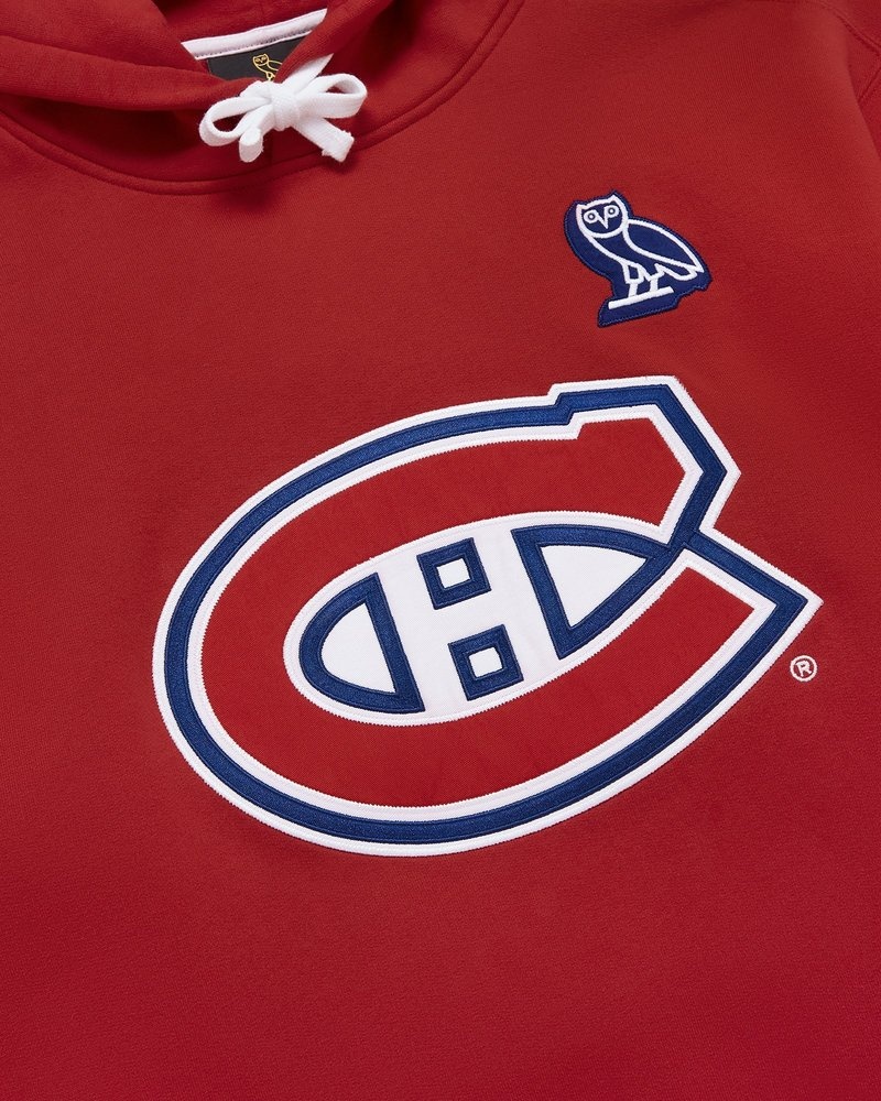 Montreal Red OVO Montreal Canadiens Hoodie Sweaters | YX73-B5GJ