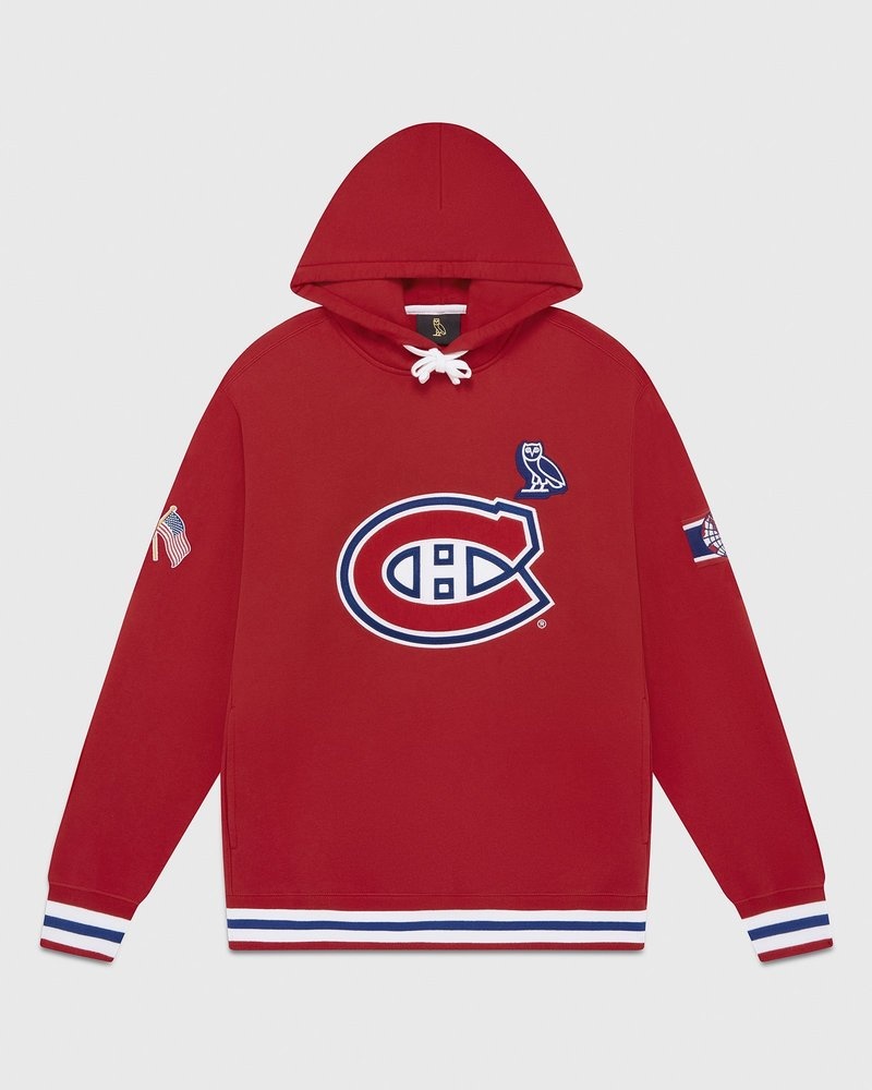 Montreal Red OVO Montreal Canadiens Hoodie Sweaters | YX73-B5GJ