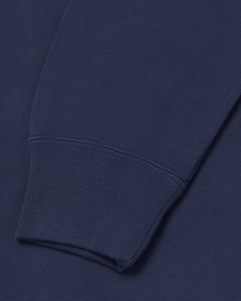 Navy OVO Classic Full-Zip Hoodie Sweaters | TC40-E1JV