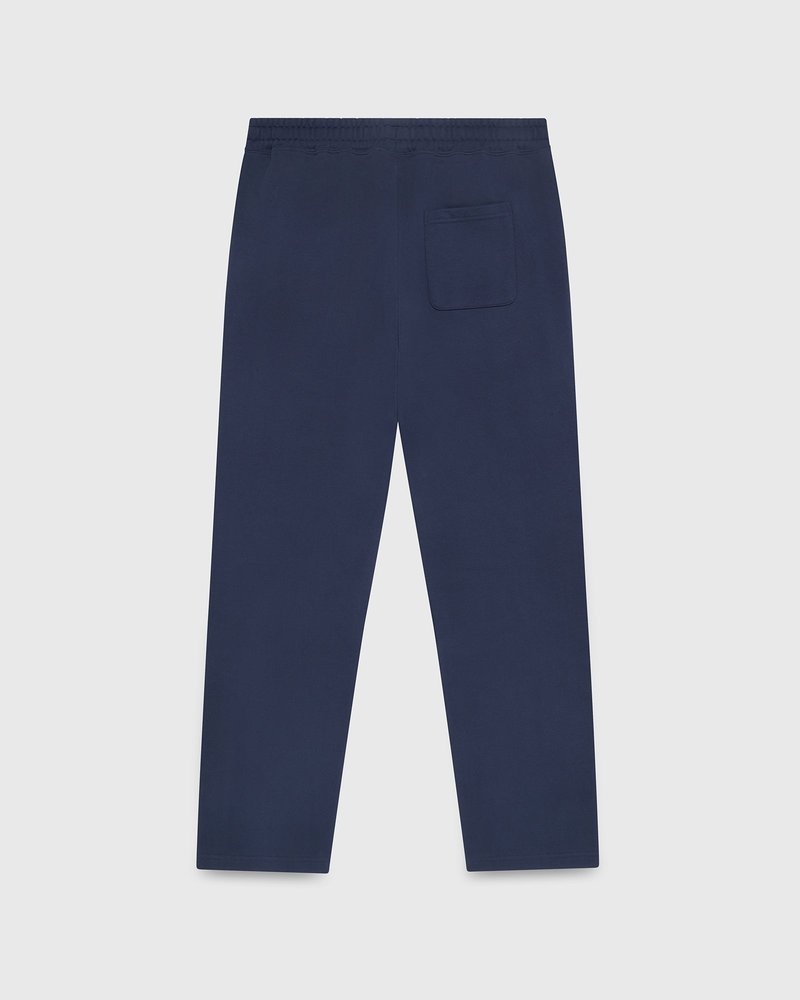 Navy OVO Classic Open Hem Sweatpant Bottoms | RI77-B3NH