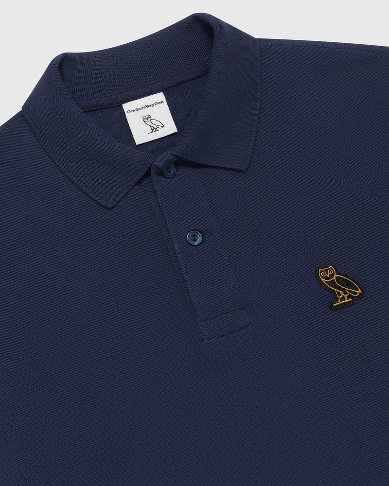 Navy OVO Classic Polo Tops | AJ50-Y7DS