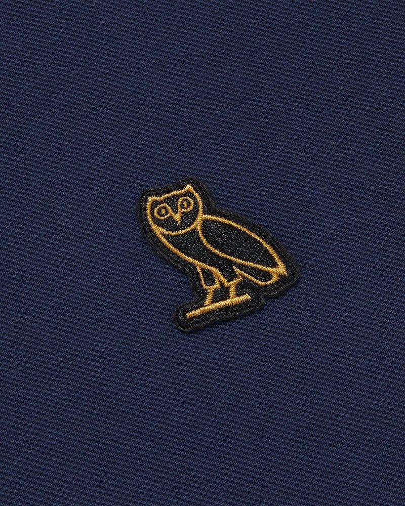 Navy OVO Classic Polo Tops | AJ50-Y7DS