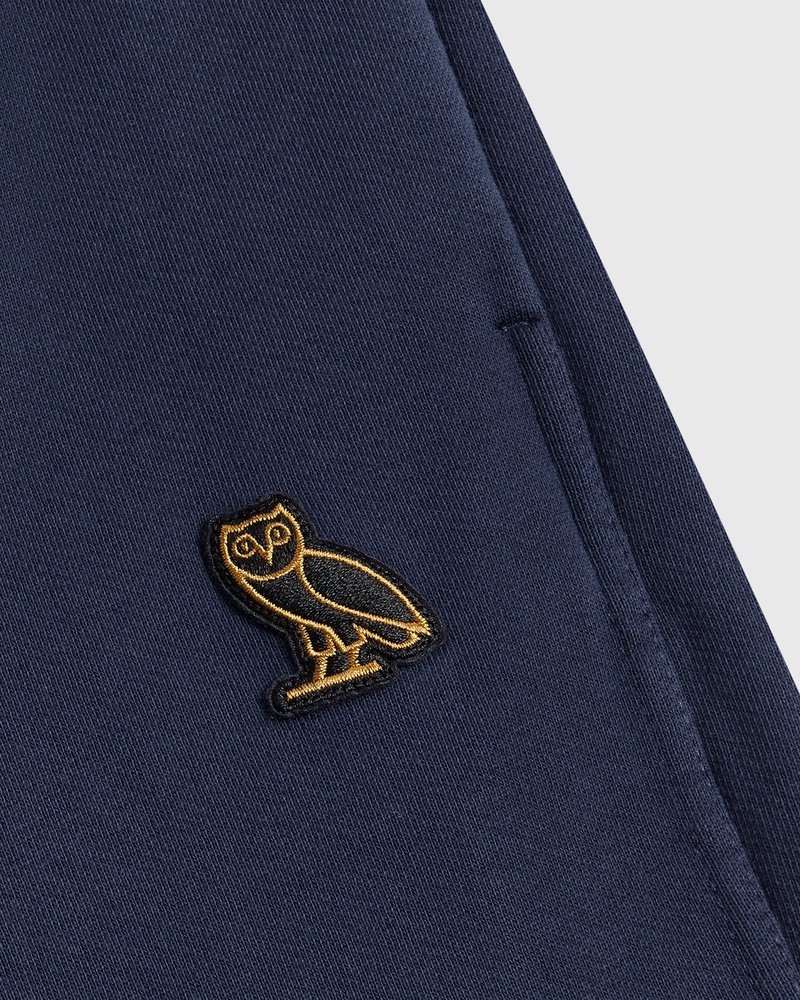 Navy OVO Classic Slim Fit Sweatpant Bottoms | ZQ33-A0LN