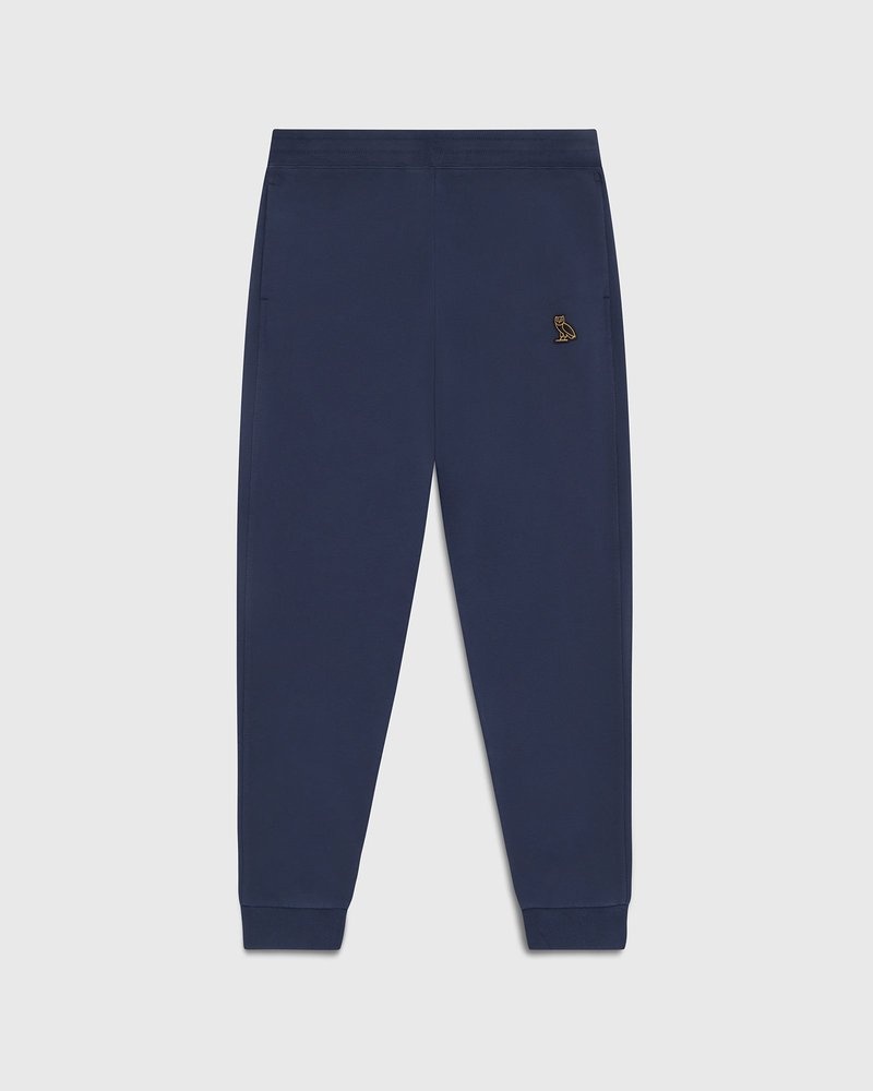 Navy OVO Classic Slim Fit Sweatpant Bottoms | ZQ33-A0LN