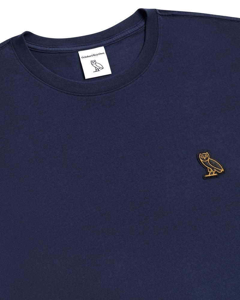 Navy OVO Classic T-Shirt T-Shirts | YZ14-E6YF