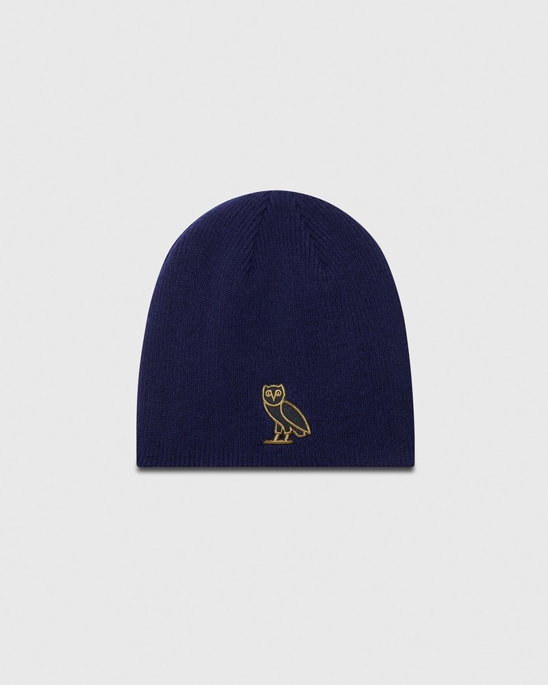 Navy OVO Mini OG Beanie Headwear | JP20-H2PK 