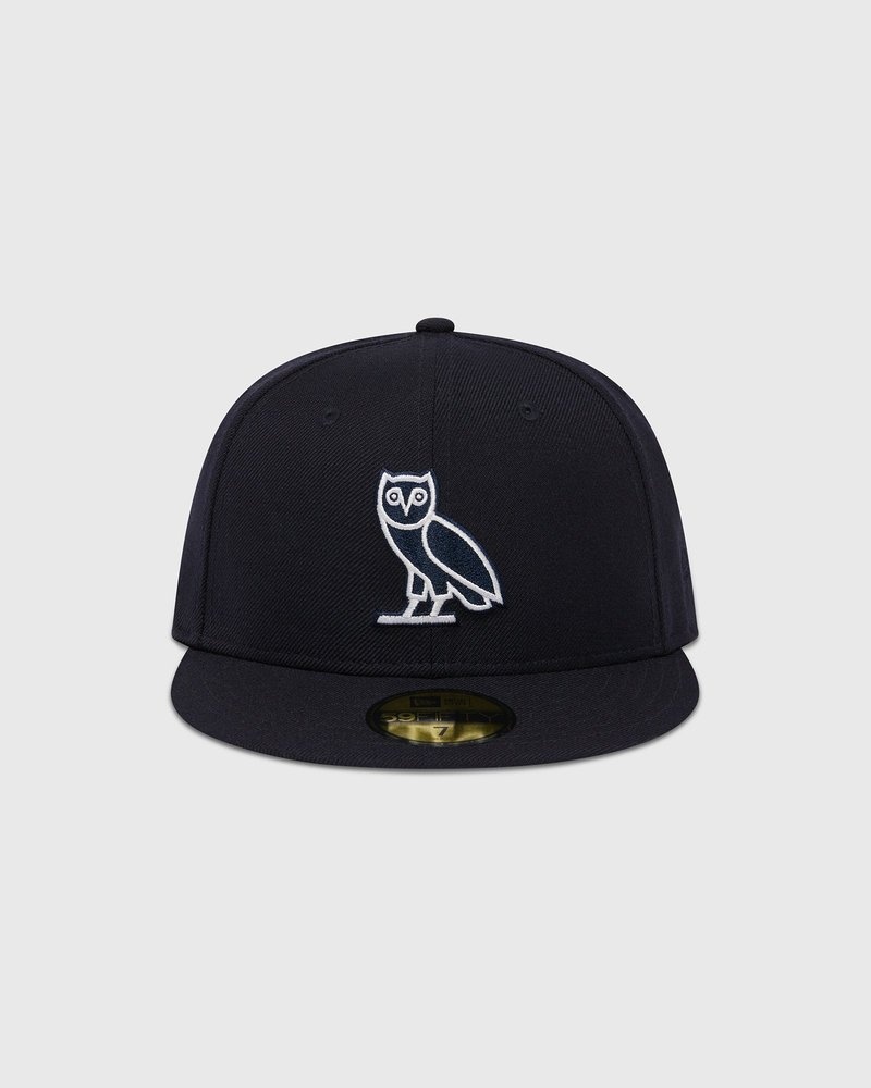 Navy OVO New Era 59Fifty OG Fitted Cap Headwear | HM51-X8KD