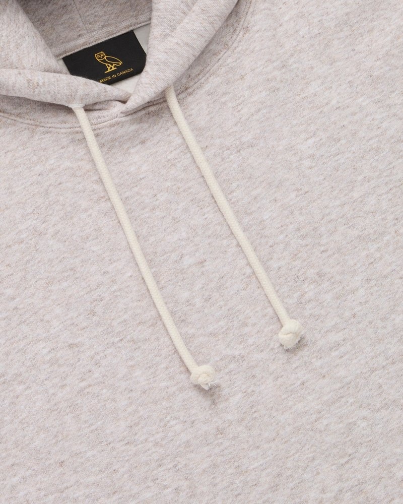 Oatmeal OVO Speckle Fleece Hoodie Sweaters | ZJ50-O7OG