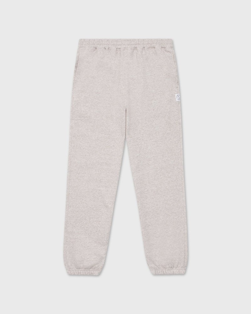 Oatmeal OVO Speckle Fleece Relaxed Fit Sweatpant Bottoms | XW88-G4SE