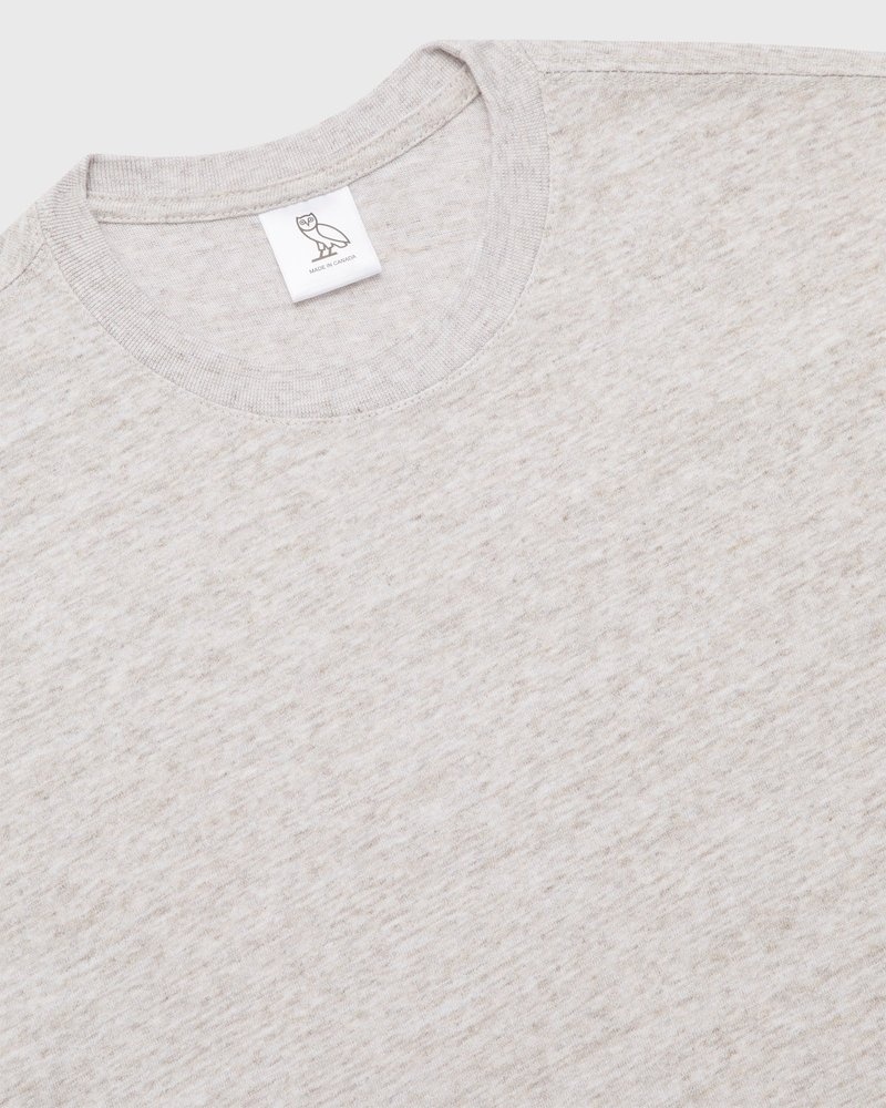 Oatmeal OVO Speckle T-Shirt T-Shirts | BN48-J7DN