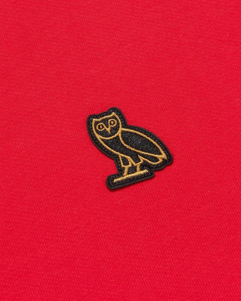 Red OVO Classic Crewneck Sweaters | ZN55-V9PW