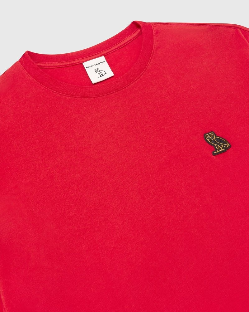 Red OVO Classic Longsleeve T-Shirt T-Shirts | ZI29-O3GQ